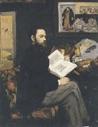 Edouard Manet Portrait d'Emile Zola (mk40) oil painting on canvas